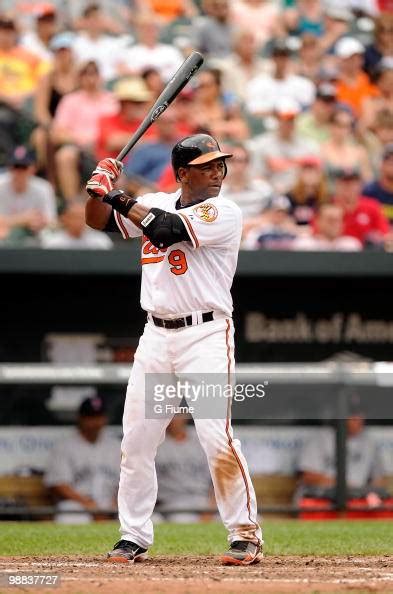 Miguel Tejada Of The Baltimore Orioles Bats Against The Boston Red