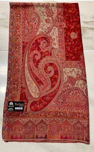 Red Embroidery Kashmiri Pashmina Shawl At Rs 2125 In Amritsar Id