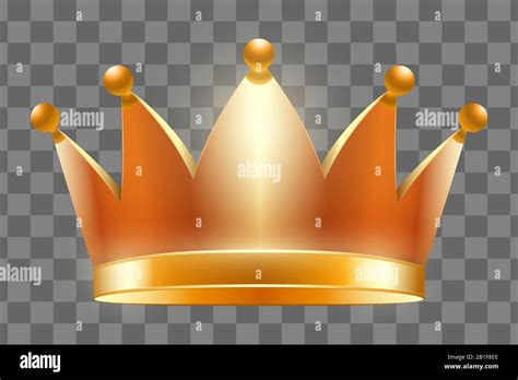 Gold Royal Crown Vector Ilustración Imagen Vector De Stock Alamy