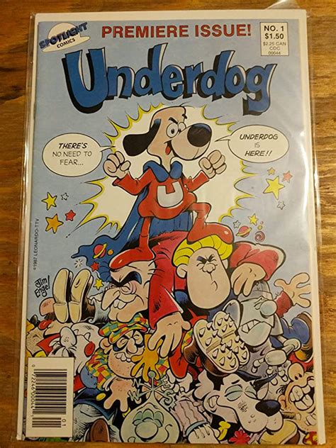 Underdog 1 Comic Book Premier Issue Spotlight Comics 1987 At