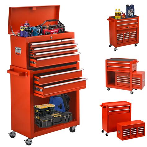 8 Drawer Tool Chest With Wheels Tool Storage Cabinet And Tool Box
