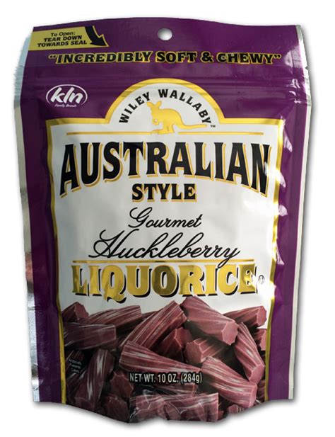 Wiley Wallaby Australian Style Gourmet Huckleberry Licorice Candy Gurus
