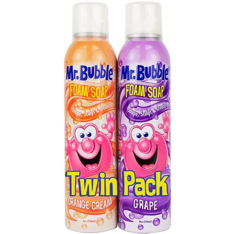 2 Pack Mr Bubble Foam Soap Rotating Colors 8 Oz