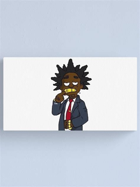 Kodak Black Canvas Print For Sale By Ethanchalon Redbubble