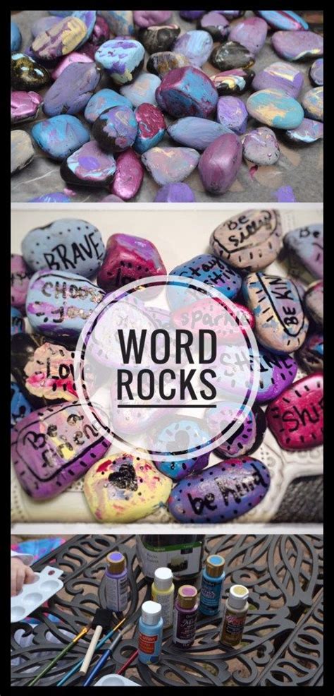 Kiwico is perfect for young scientists, artists, and makers. Inspirational Word Rocks | Easy arts, crafts, Art projects ...