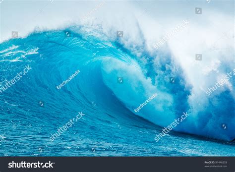 Beautiful Blue Ocean Wave Stock Photo 91446233 Shutterstock