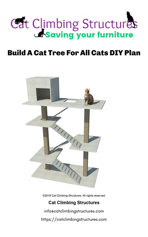 Or you can lay it out yourself from the complete dimensions. Build A Cat Tree For All Cats DIY Plan | By Cat Climbing ...