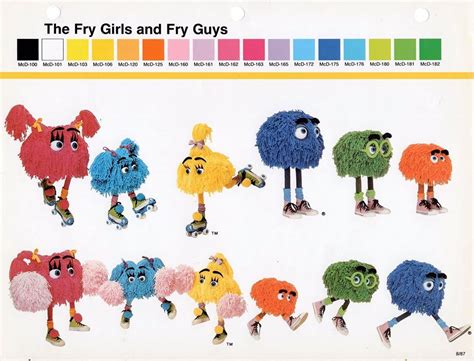 Man with mcdonalds fry shirt. A page from the 1987 "Ronald McDonald and Friends ...