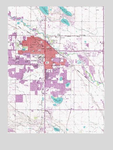 Fort Collins Co Topographic Map Topoquest