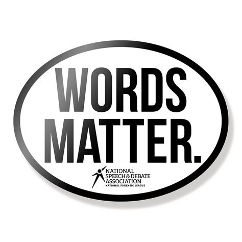 Words Matter Sticker Nsda Store