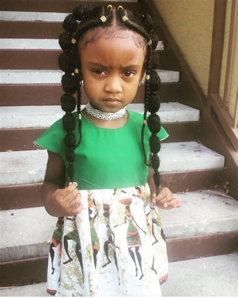 The braids, the cornrows, the knots, etc. Regardez cette photo Instagram de @bamfofficial • 1,460 J'aime | African hairstyles, Baby girl ...