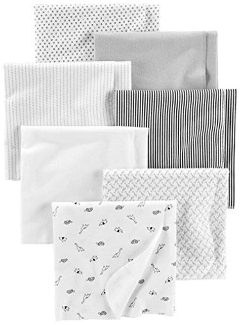 Simple Joys By Carters Baby 7 Pack Flannel Receiving Blankets Grey