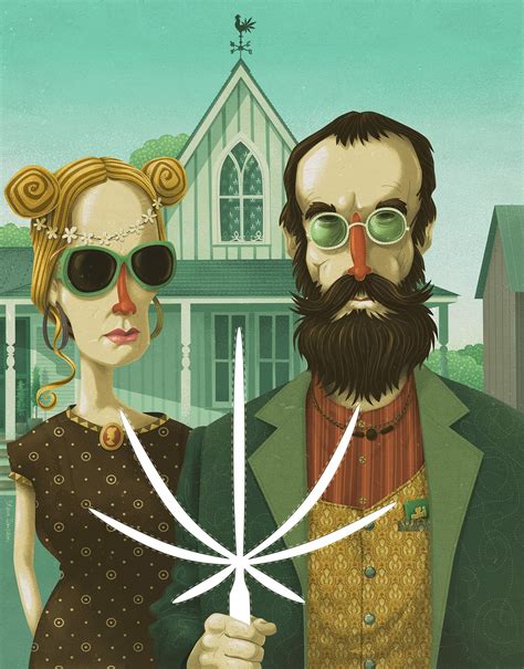 Remakes Of Grant Woods American Gothic Llusion Magazine Wood