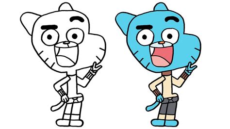 Now that we know how to define the forms, we need to define a simple skeleton structure. Gumball Nasıl Çizerim How to Draw Gumball Cartoon Network ...