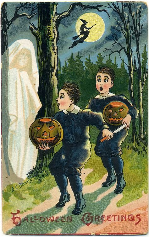 39 Bizarre Vintage Postcards Greeting Halloween From The 1900s And