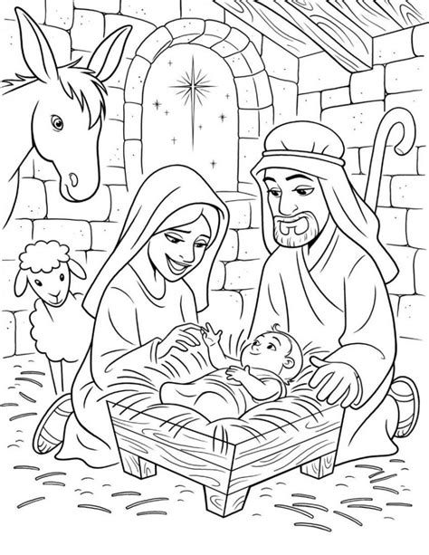Coloring Page Baby Jesus Coloring Page Pages Sheet Pagestable