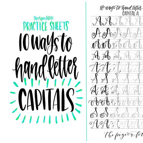Hand Lettering Template