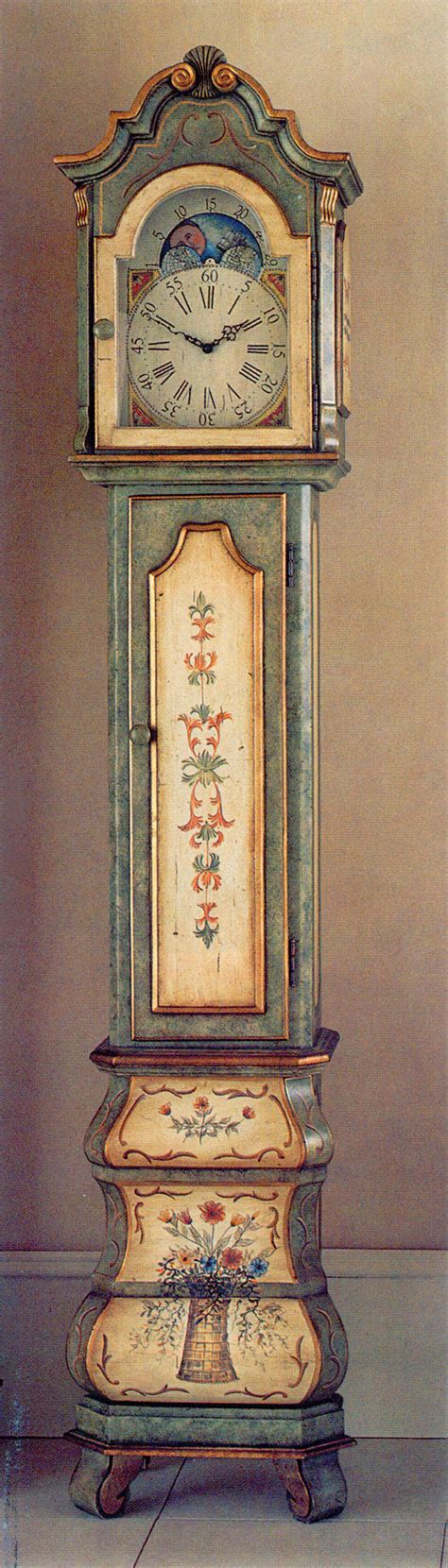 Hand Painted Grandfather Clock From Horchows With Florentine Motifs