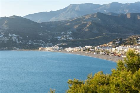 Vista De La Playa De La Herradura Almuñecar Granada Andalucía