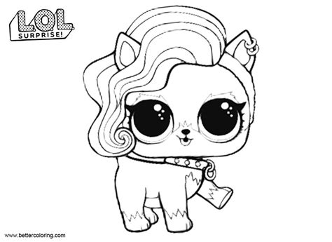 Ruff Rocker from LOL Surprise Pets Coloring Pages - Free Printable