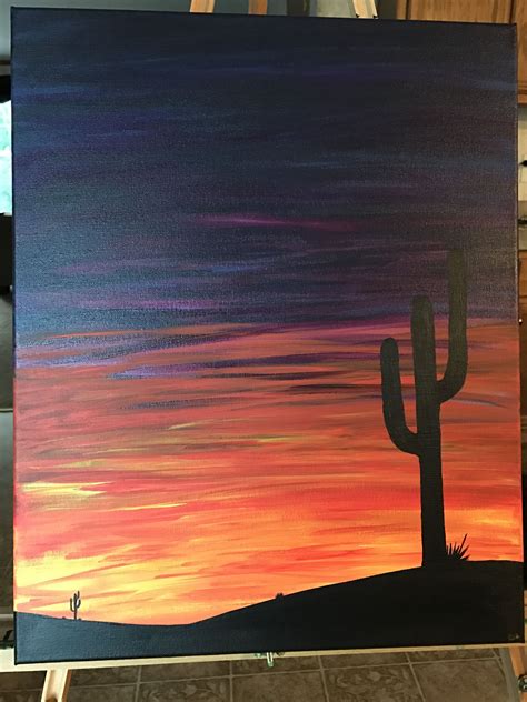 Desert Sunset Acrylic 🌵 Desert Sunset Celestial Acrylic Projects
