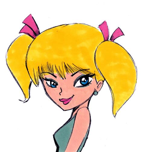 Christopher Hart Blonde Girl Cartoon With Shining Eyes