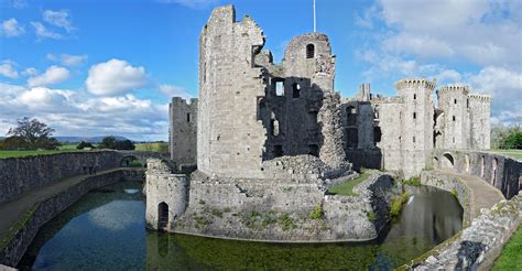 Photographs Of Raglan Castle Monmouthshire Wales The Great Tower And