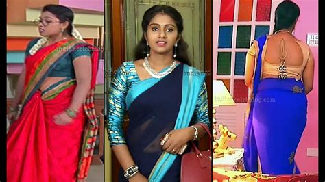 Tamil Serial Actress Saree Caps Mix Gallery