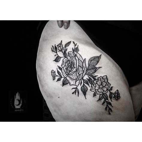 Bush Of Roses Hip Tattoo Best Tattoo Ideas Gallery