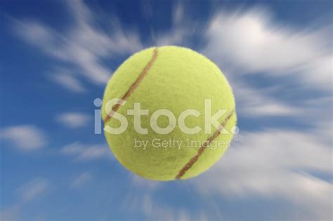 Tennis Ball Flying Stock Photo Royalty Free Freeimages