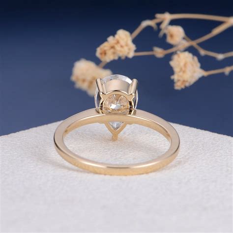 Please select at least 2 items to compare. 2ct Pear Shaped Moissanite Engagement Ring South Africa|Aria Jewellery
