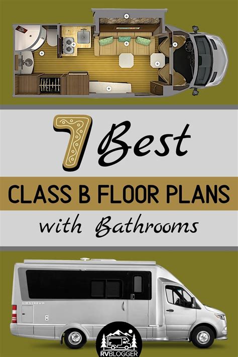 7 Best Class B Floor Plans With Bathrooms Class B Camper Van Rv Floor Plans Class B