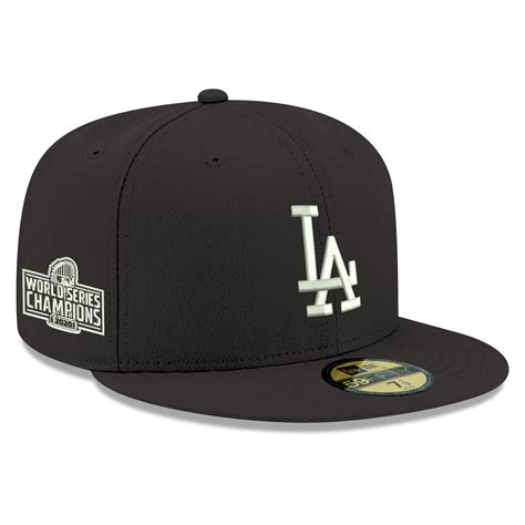 New Era Los Angeles Dodgers Black 2020 World Series Champions Side