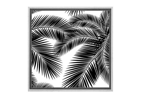 Elevate Your Space With Black Palm Leaves Canvas Wall Art Print Final