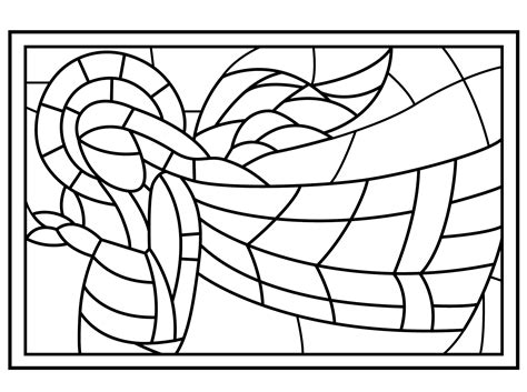 Download Stained Glass Coloring Pages for Adults - Best Coloring Pages For Kids
