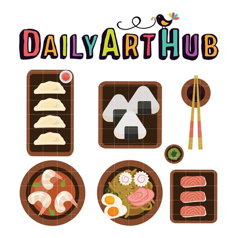 Asian Food Clip Art Set – Daily Art Hub // Graphics, Alphabets & SVG