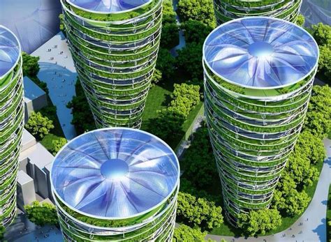 Future Green City Green Architecture Futuristic Architecture Eco
