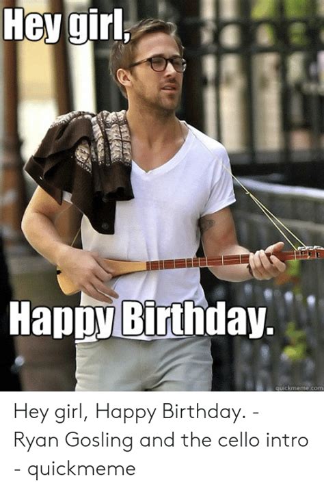 Handmade Designed Greeting Birthday Card Ryan Gosling Hey Girl Meme Paper Paper And Party Supplies