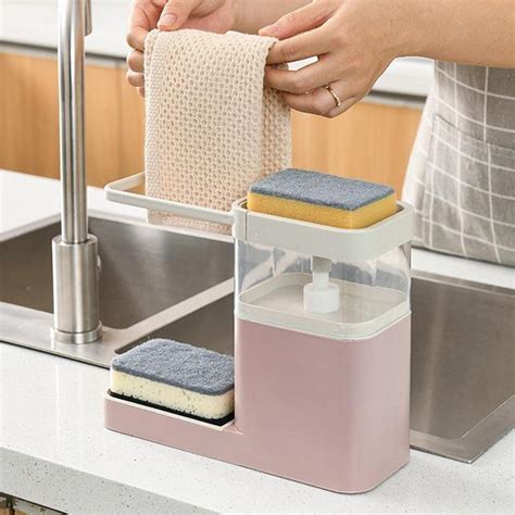 Kitchen Sponge Holder Sink Rack Storage Soap Dish Kitchen Dish Cloth