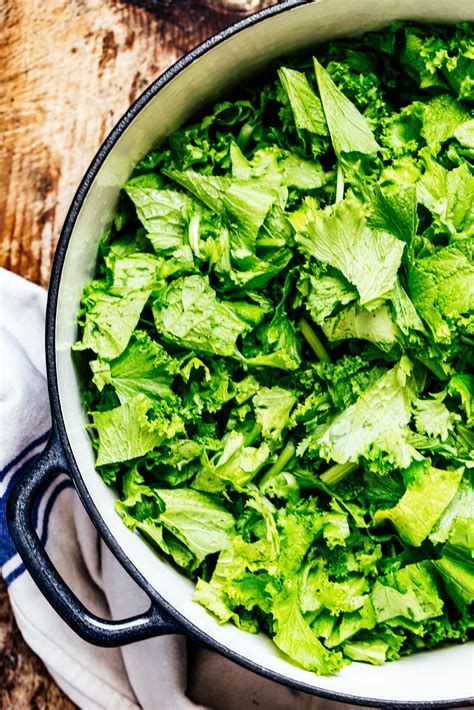 Southern Mustard Greens The Ultimate Recipe My Kitchen Little