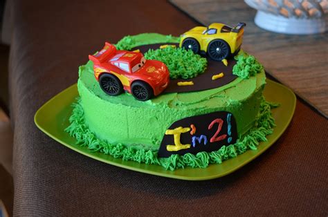 Have your cake and eat it two. Laura's Home Kitchen: Cars Cake: 2nd Birthday Cake