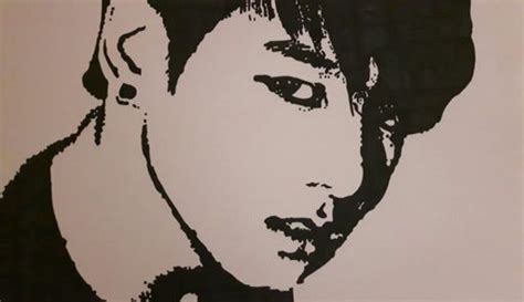 Bts fanart black and white. ☆JUNGKOOK BTS FANART☆ | K-Pop Amino