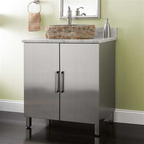Shop for bathroom vanity cabinets sink online at target. 30"+Mercutio+Stainless+Steel+Vessel+Sink+Vanity+-+Brushed ...