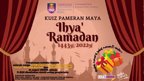 Ihya Ramadhan 1443h2022 Kuiz Ihya Ramadhan
