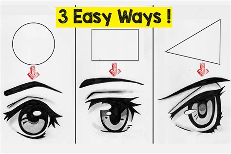 3 Easy Ways To Draw Anime Eyes Step By Step Tutorial For Beginners