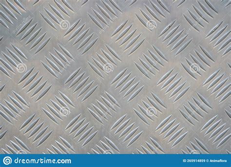Silver Steel Checker Plate Background Stock Image Image Of Iron
