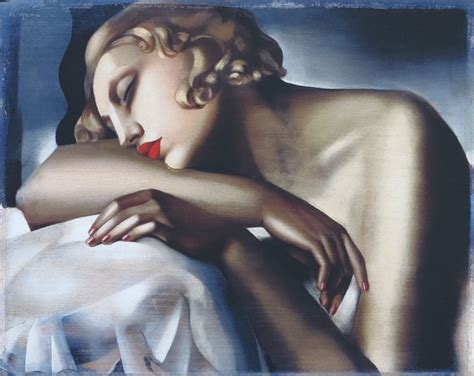 Tamara De Lempicka Exhibition Poster The Sleeper Female Etsy