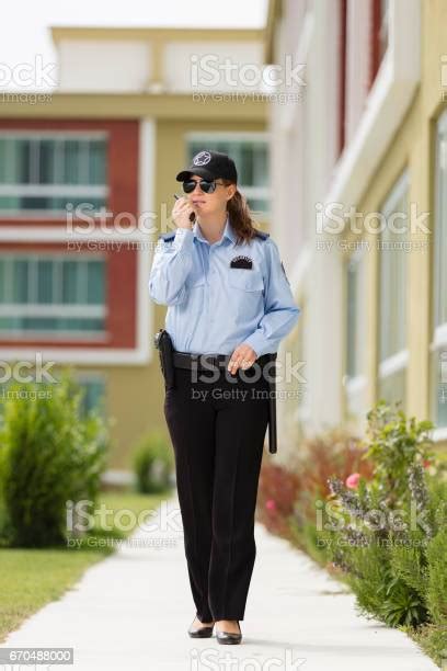 Woman Security Guard Stock Photo Download Image Now Security Guard