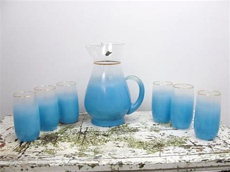 Vintage Blendo Drink Set Vintage West Virginia Blendo Blue Etsy