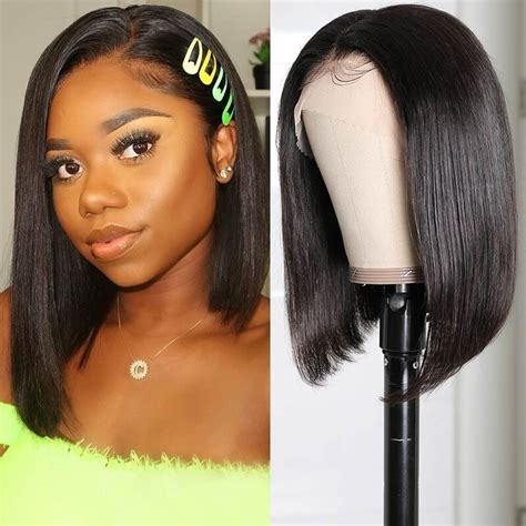Beautyforever Straight Short Bob Wig X Inch Pre Plucked Frontal Wig